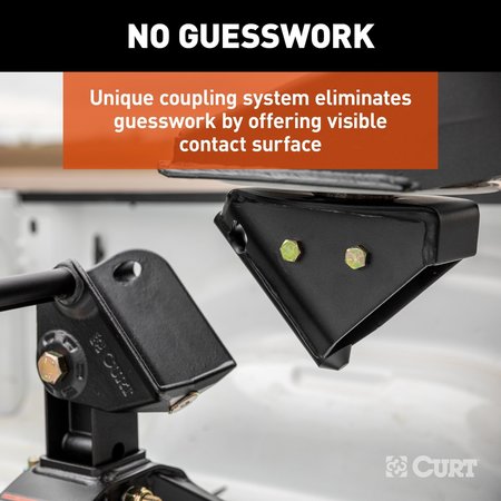 Curt CrossWing 20K 5th Wheel Hitch with Bed Protectors for 2516 Gooseneck 16051